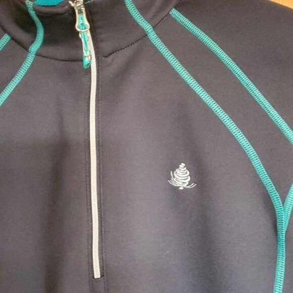 Sunice Sport Super Lite Fx Sz. L Gray 1/4 Zip Jacket w Colorful Seams - Picture 4 of 11